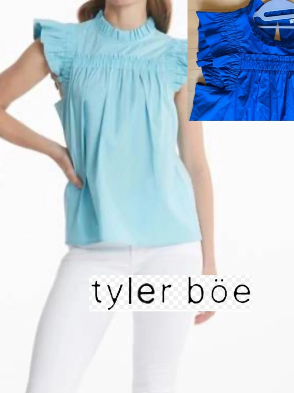 Tyler Boe royal blue Eloise top,M, CB2608 - Picture 1 of 4